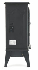 Camino Elettrico da Terra Effetto Fiamma 2000W Kooper London Nero