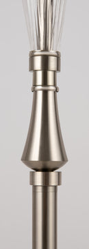 Lampada da terra Neoclassic in Metallo e Vetro Alicante Nickel