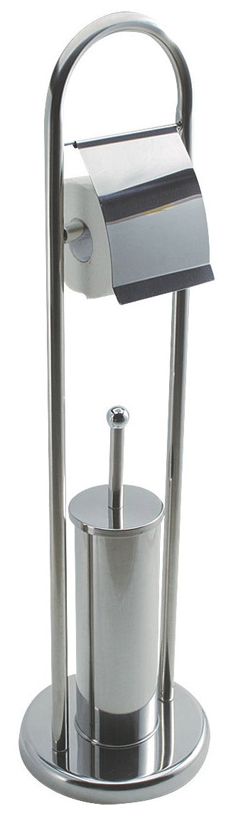 sconto Stehrollenhalter und WC-Bürstenhalter aus verchromtem Fadi-Stahl