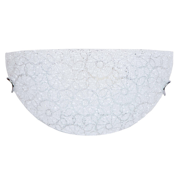 online Applikation 1xE27 Haken Chromglas Körnungsplatte Weiß E-Energy Maia