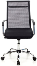 Poltrona da Ufficio Direzionale in Tessuto Urban Nera