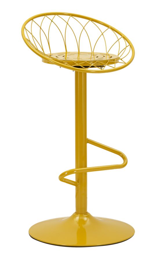 prezzo Sgabello Bar Clox Senape 49x45x92 cm in Metallo Senape