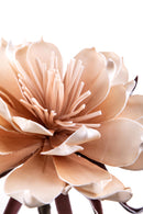 Set 2 Fiori di Ninfea Artificiali Altezza 108 cm Beige