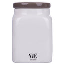Barattolo Caffe 9,5x9,5x14,5 cm in New Bone China VdE Tivoli 1996 Le Travisate Bianco