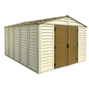 Casetta Box da Giardino 325x319x233 cm in PVC Avorio/Marrone