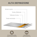 Specchio da Parete Rettangolare 60x80 cm in Vetro e MDF Bianco      