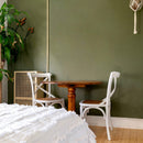 Sedia Cross 46x42x87 cm  in Legno Bianco