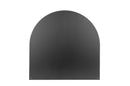 Piastra Salvapavimento Semitonda Protezione per Stufe e Camini in Ferro 84x84 cm