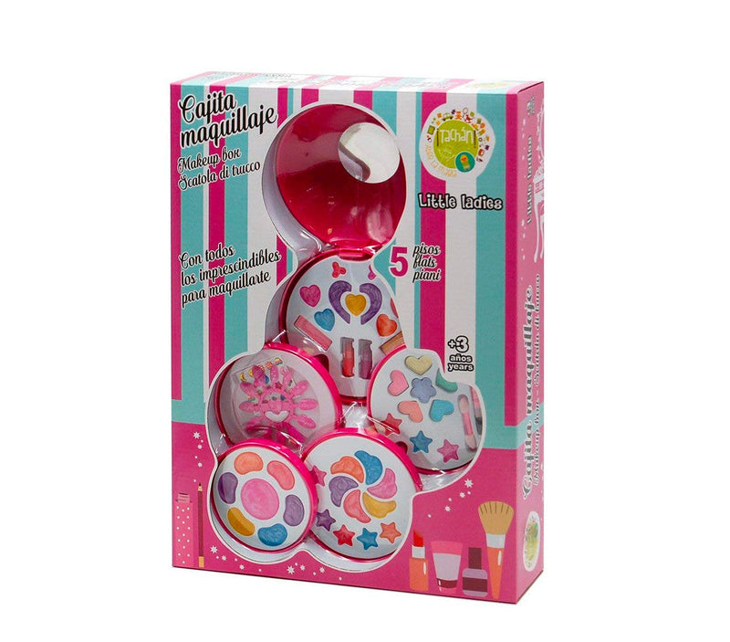 Set trucco per bambini 40x26 cm 5 ripiani completa di specchio