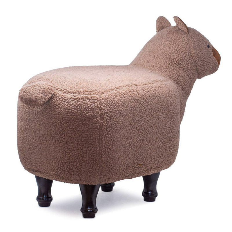 Sgabello Pouf Poggiapiedi per Bambini 68x35x38-53 cm Lama Marrone Divina Home