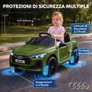 Macchina Elettrica per Bambini 12 V Audi A5L 101x55x43 cm con Telecomando e 2 Motori in PP Verde      