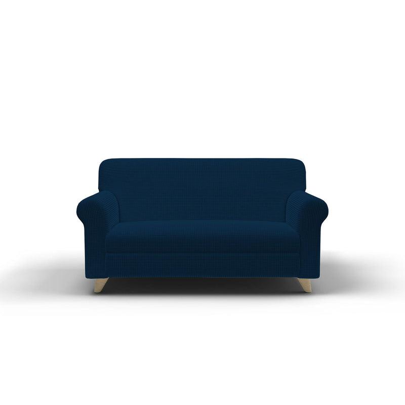 Copridivano Elasticizzato in Poliestere Leslie Blu Scuro Varie Misure