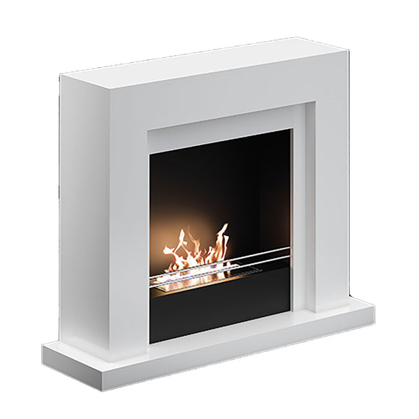 Camino a Bioetanolo da Pavimento 100x30x88 cm 2500W 1,8L Udine Bianco sconto