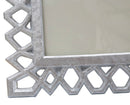 Cornice Classic 29,8x1,8x34,8 cm in Poliresina e Vetro Argento