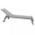 Formentera Stapelbare Garten-Sonnenliege 198 x 61 x 34/95 h cm in Aluminium Taubengrau