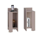Set 2 Comodini 25x25x60 cm in MDF Elos Light Mocha