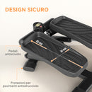 Stepper Twister 2 in 1 con Monitor LCD Pedali Grandi e Antiscivolo Capacità 100 kg Nero      