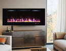 Camino Elettrico da Incasso 54,4x182,8x14 cm Effetto Fiamma 1500W Heracles