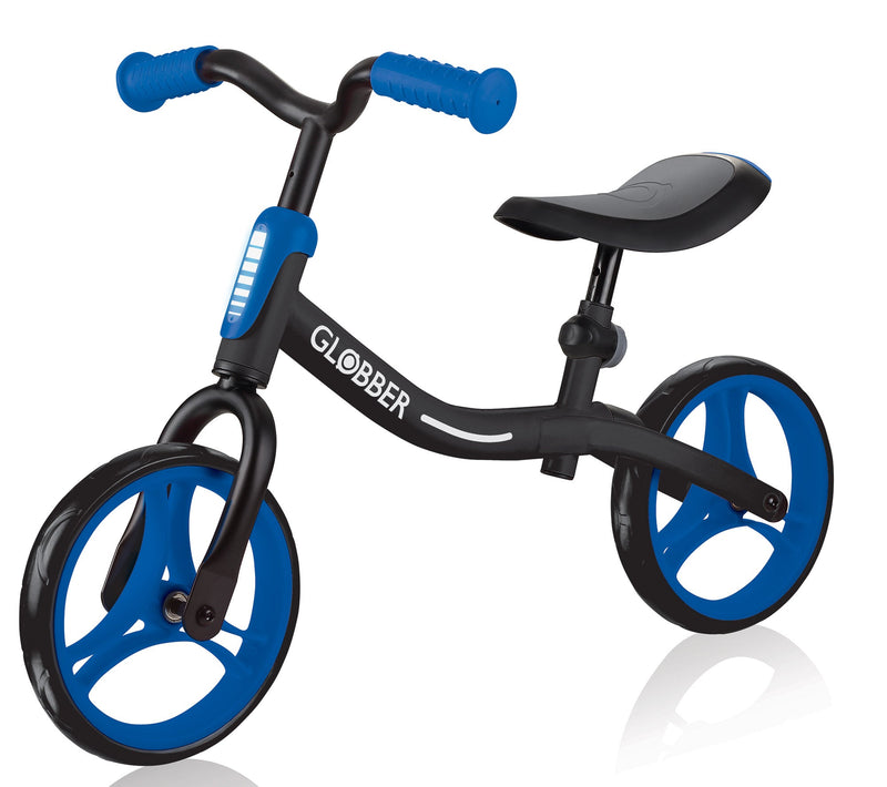 Bicicletta Pedagogica per Bambini 10" Senza Pedali Globber Go Bike Nero e Blu