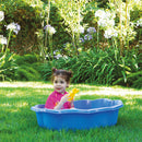 Piscina Sabbiera Flower in Plastica 57L Ø76x20,5cm Blu  