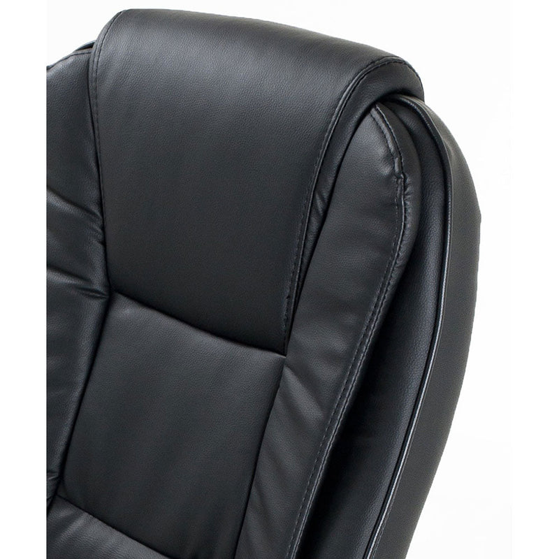 Coppia di Sedie Poltroncine Visitatore in Similpelle da Ufficio Bozzini Smoke Nero