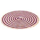 Set 6 Tovagliette Ø38 cm  in Paglia e Carta VdE Tivoli 1996 Spiral