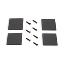 Set Gambe Cross per Tavolo H695 Verniciato Nero Acciaio Emuca