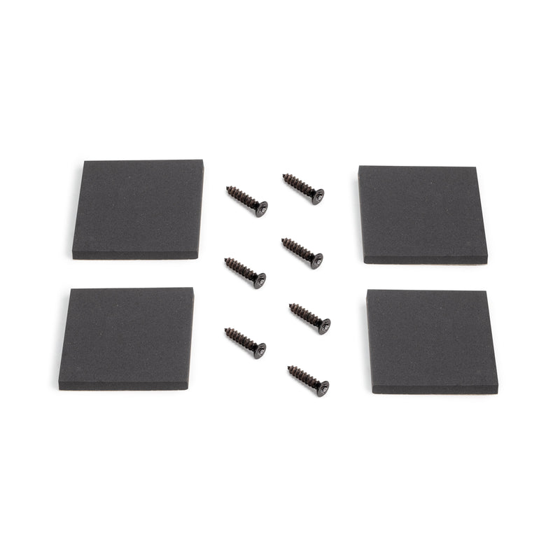 Set Gambe da Tavolo Square Rettangolari H720 Verniciato Nero Acciaio Emuca