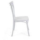 Sedia 47x51xh90 cm in Plastica Cross Bianco