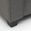 Divano 2 Posti 182x85x77 cmin Tessuto Grigio