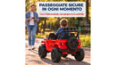 Macchina Elettrica per Bambini Licenza Jeep Wrangler Rubicon 12V con Sedili in Pelle e Telecomando Rosso 