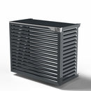 Copri Condizionatore 135x112x74 cm in Alluminio a Parete Big Blade XXL Antracite