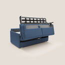 Divano Letto 2 Posti 149x90x96 cm in Tessuto Blu