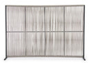 Pannello Paravento Frangivista 180x30x120h cm Paxson Antracite/Beige
