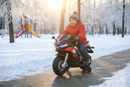 Moto Elettrica per Bambini 12V con Licenza Aprilia RSIV Small Nera