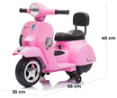 Piaggio Mini Vespa PX150 Elettrica 6V per Bambini Rosa