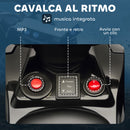 Quad Elettrico per Bambini ATV con Batteria Ricaricabile 6V Fari LED e Musica Bianco      