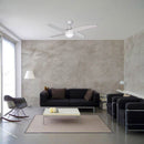 Ventilatore da Soffitto con 4 Pale e Lampada Ø122 cm 3 Velocità Sulion Fenix Bianco