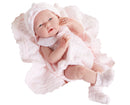 Bambola Bebè Neonato con Copertina Rosa 38cm JC Toys