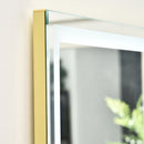 Specchio da Terra 40x37x156,5 cm con Luce LED Dorato