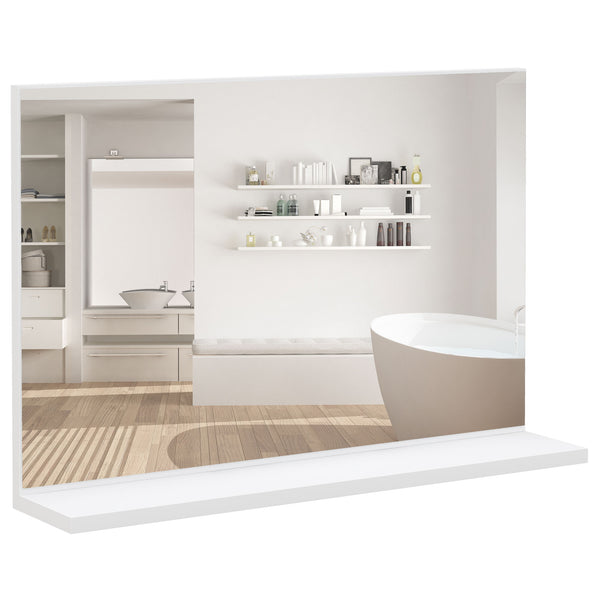 Specchio Bagno a Parete 60x12x40 cm con Mensola Bianco prezzo