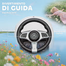 Macchina Cavalcabile per Bambini 1-3 Anni Convertibile in Passeggino con Licenza Mercedes in PP Bianco      