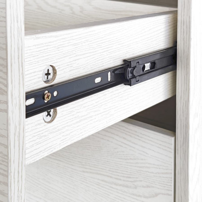 Mobile cassettiera 6 cassetti 68x40x115 cm in legno Rovere sbiancato