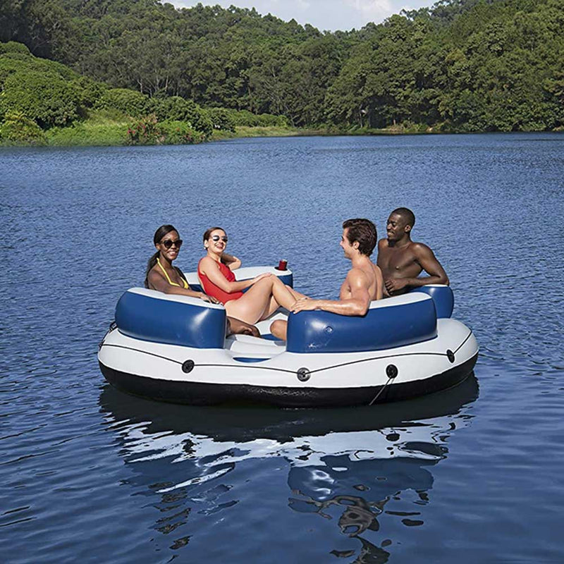 Isola Gonfiabile con 4 Portabicchieri e 2 Vani Portaoggetti Peso Massimo 360 Kg