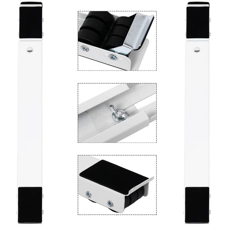 Barre per Trasporto Elettrodomestici Estensibili Max 200 Kg con Ruote