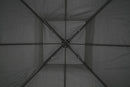Gazebo da Giardino in Metallo 3x3m Soriani Tangeri Grigio