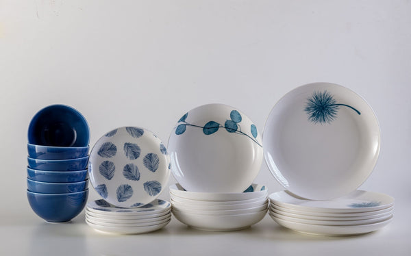 Servizio Piatti da Tavola 24 Pezzi in Porcellana Bianca acquista