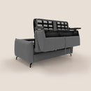 Divano Letto 2 Posti 175x95x96 cm in Tessuto Antracite