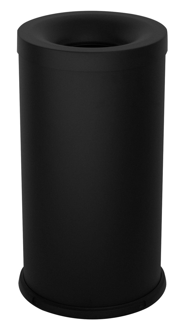 prezzo Pattumiera Gettacarte Ø31xh60 cm Autoestinguente In Acciaio Verniciato Nero
