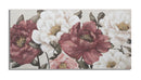 Dipinto su Tela Red Flowy 120x3,7x60 cm in Legno di Pino e Canvas Multicolor